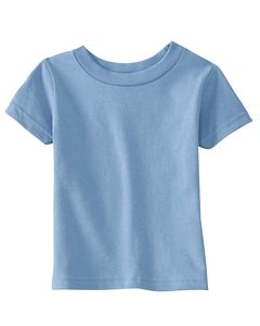 Rabbit Skins 3401 - Infant 5.5 oz. Short-Sleeve Jersey T-Shirt La luz azul