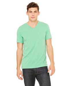 Bella+Canvas 3415C - Unisex Triblend Short-Sleeve V-Neck T-Shirt Green Triblend