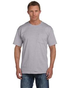 Fruit of the Loom 3931P - 5 oz., 100% Cotton HD Pocket TEE Athletic Heather