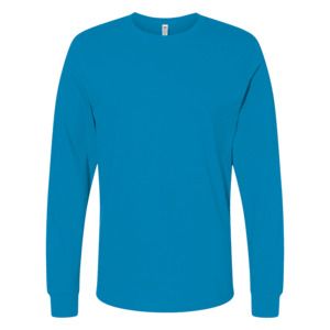 Fruit of the Loom 4930 - 5 oz., 100% Heavy Cotton HD® Long-Sleeve T-Shirt Pacific Blue