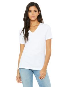 Bella+Canvas 6405 - Missy Jersey Short-Sleeve V-Neck T-Shirt Blanca