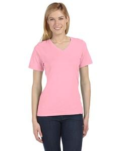 Bella+Canvas 6405 - Missy Jersey Short-Sleeve V-Neck T-Shirt Rosa