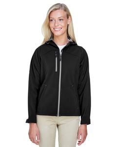 Ash City North End 78166 - Prospect Ladies' Soft Shell Jacket With Hood Negro