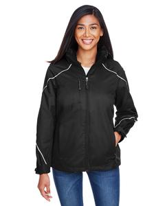 Ash City North End 78196 - ANGLE LADIES' 3-in-1 JACKET WITH BONDED FLEECE LINER Negro
