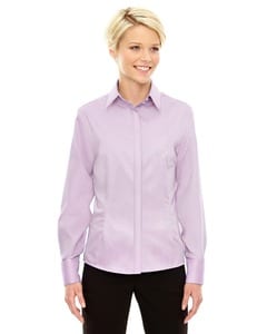 Ash City North End 78689 - Refine Ladies Blue Wrinkle Free 2-Ply 80s Cotton Royal Oxford Dobby Taped Shirts  