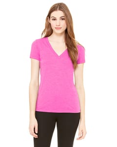 Bella+Canvas 8435 - Ladies Triblend Short-Sleeve Deep V-Neck T-Shirt