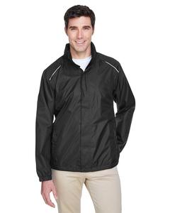 Ash City Core 365 88185 - Climate Tm Men's Seam-Sealed Lightweight Variegated Ripstop Jacket Negro