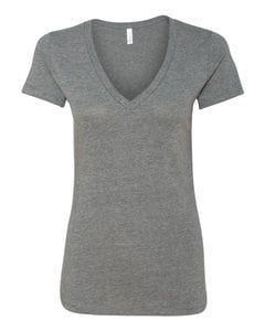 Bella+Canvas B6035 - Ladies Jersey Short-Sleeve Deep V-Neck T-Shirt Profundo Heather