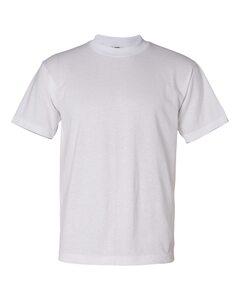 Bayside 1701 - USA-Made 50/50 Short Sleeve T-Shirt Blanca