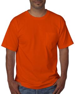 Bayside 5070 - USA-Made Short Sleeve T-Shirt With a Pocket Bright Orange