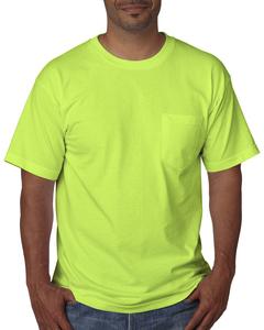 Bayside 5070 - USA-Made Short Sleeve T-Shirt With a Pocket Lime Green