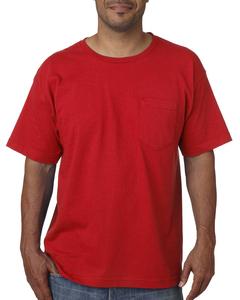 Bayside 5070 - USA-Made Short Sleeve T-Shirt With a Pocket Roja
