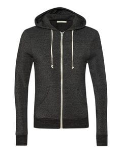 Alternative 9590 - Rocky Eco-Fleece Hooded Full-Zip Sweatshirt Eco Black