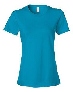 Anvil 880 - Remera ajustada a la moda para mujer  Caribbean Blue