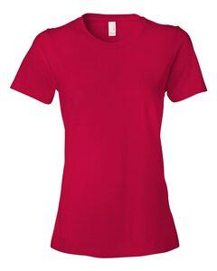 Anvil 880 - Remera ajustada a la moda para mujer  Roja