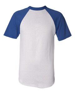 Augusta Sportswear 423 - Remera jersey de béisbol de manga corta White/ Royal