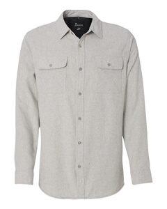 Burnside B8200 - Solid Long Sleeve Flannel Shirt Piedra