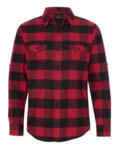 Burnside B8210 - Camisa de franela de manga larga Red/ Black Buffalo