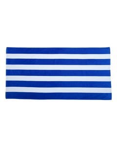 Carmel Towel Company C3060S - Cabana Stripe Velour Beach Towel