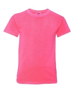 Comfort Colors 9018 - Remera teñida para jóvenes  Neón rosa