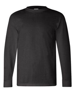Bayside 6100 - USA-Made Long Sleeve T-Shirt Negro