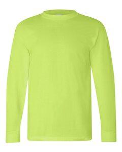 Bayside 6100 - USA-Made Long Sleeve T-Shirt Lime Green