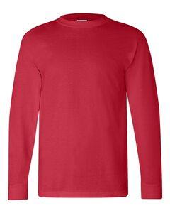 Bayside 6100 - USA-Made Long Sleeve T-Shirt Roja