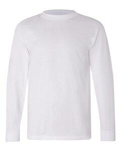 Bayside 6100 - USA-Made Long Sleeve T-Shirt Blanca
