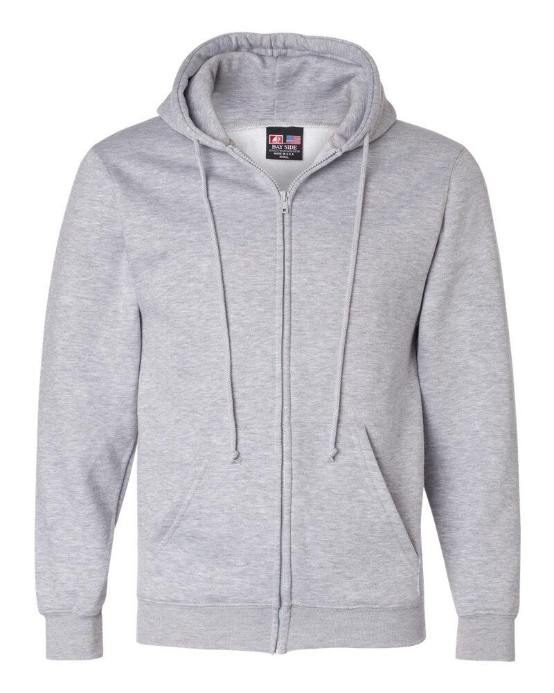 Bayside 900 - USA-Made Full-Zip Hooded Sweatshirt