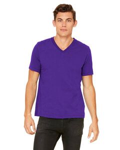 Bella+Canvas 3005 - Remera Unisex jersey con cuello en V de manga corta Team Purple