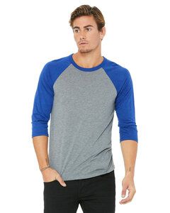 Bella+Canvas 3200 - Remera unisex báisbol Raglan manga 3/4 