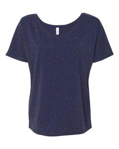 Bella+Canvas 8816 - Remera suelta simple para mujer  Navy Speckled