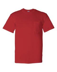 Gildan 8300 - Venta al por mayor de remera DryBlend 50/50 con bolsillo  Roja