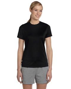 Hanes 4830 - Ladies' Cool Dri® Short Sleeve Performance T-Shirt Negro