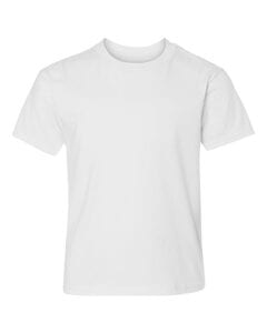 Hanes 498Y - Youth Nano-T® T-Shirt Blanca