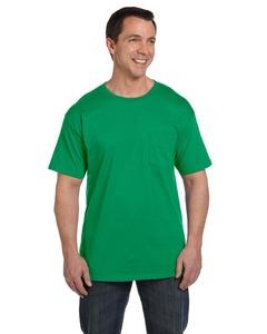 Hanes 5190 - Beefy-T® with a Pocket Kelly Verde