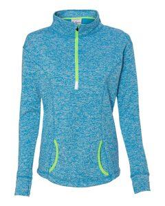 J. America 8617 - Ladies Cosmic Fleece Quarter Zip Pullover