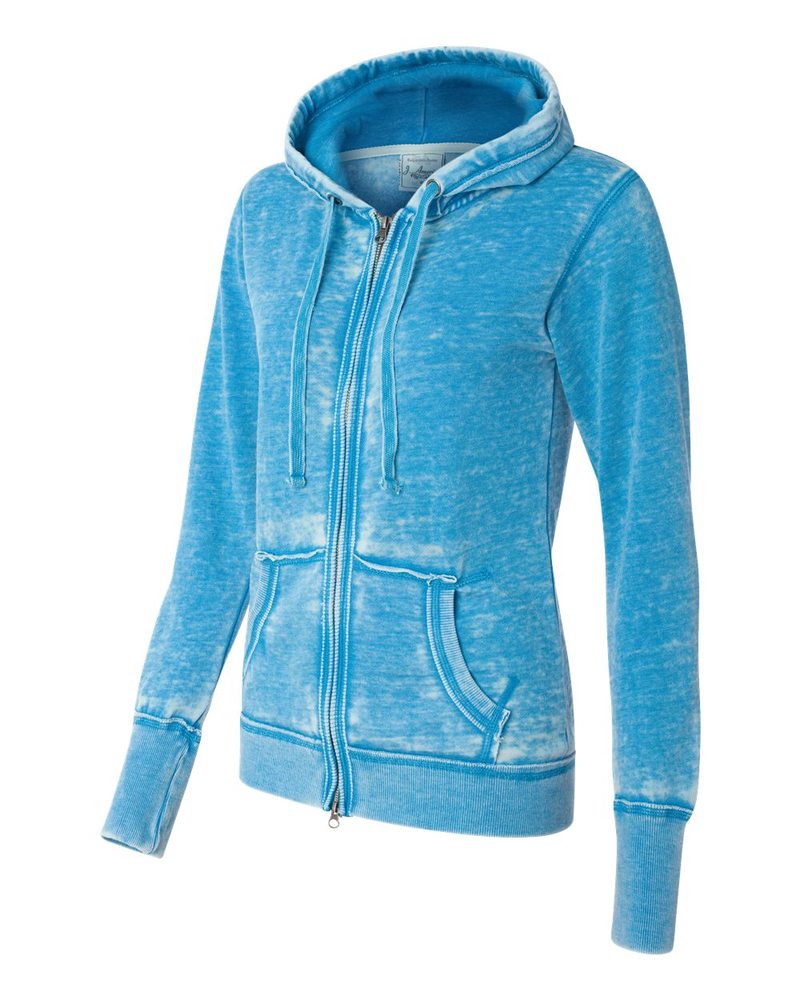 J. America 8913 - Ladies' Zen Fleece Full-Zip Hooded Sweatshirt