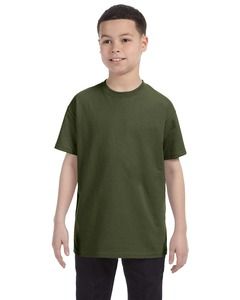 JERZEES 29BR - Heavyweight Blend™ 50/50 Youth T-Shirt Verde Militar