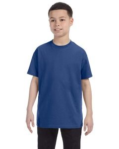 JERZEES 29BR - Heavyweight Blend™ 50/50 Youth T-Shirt Vintage Heather Blue