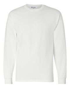 Champion CC8C - Long Sleeve Tagless T-Shirt Blanca