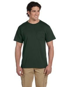 JERZEES 29MPR - Heavyweight Blend™ 50/50 T-Shirt with a Pocket Bosque Verde
