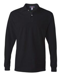 JERZEES 437MLR - SpotShield™ 50/50 Long Sleeve Sport Shirt Negro