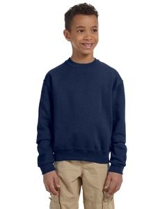 JERZEES 562BR - NuBlend® Youth Crewneck Sweatshirt J. Navy