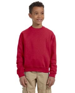JERZEES 562BR - NuBlend® Youth Crewneck Sweatshirt True Red