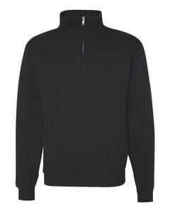 JERZEES 995MR - Nublend® Quarter-Zip Cadet Collar Sweatshirt Negro