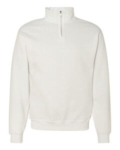 JERZEES 995MR - Nublend® Quarter-Zip Cadet Collar Sweatshirt Blanca