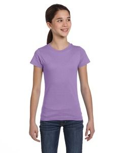 LAT 2616 - Girls' Fine Jersey Longer Length T-Shirt Lavanda