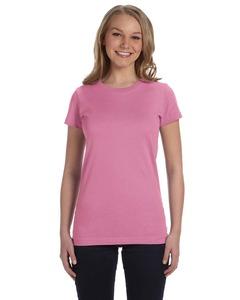 LAT 3616 - Junior Fit Fine Jersey Longer Length T-Shirt Rosa