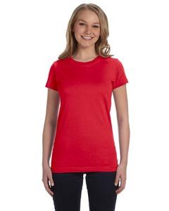 LAT 3616 - Junior Fit Fine Jersey Longer Length T-Shirt Roja